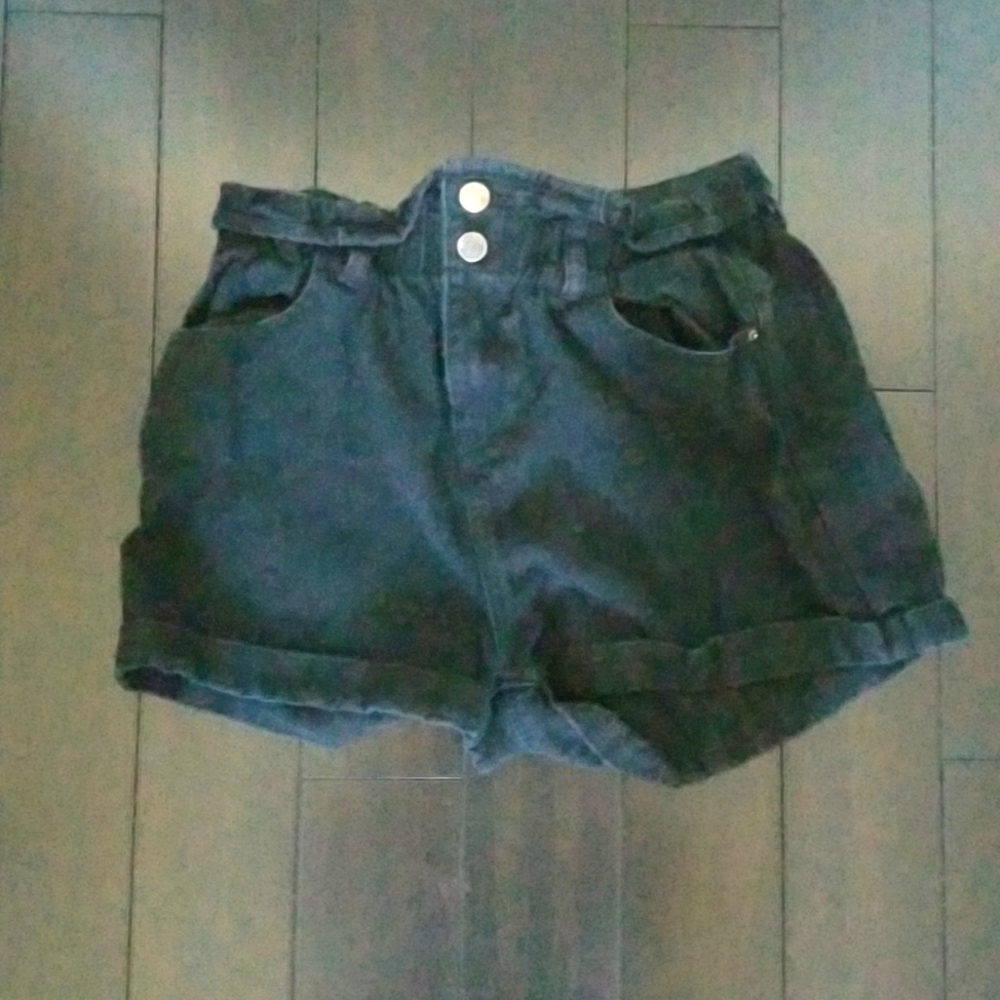 A medium size pair of Denim Blud black shorts